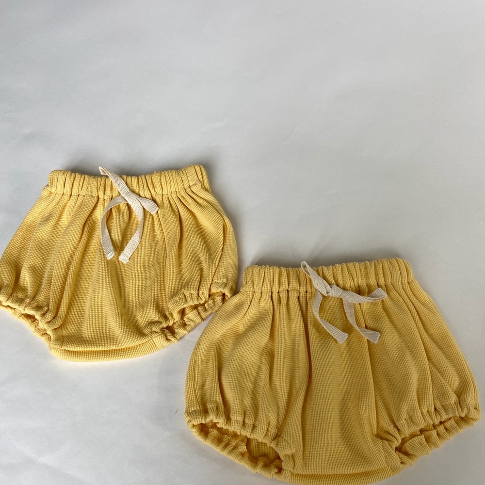 NWT pastel yellow bloomers sizes 6-12 months and 12-18 months